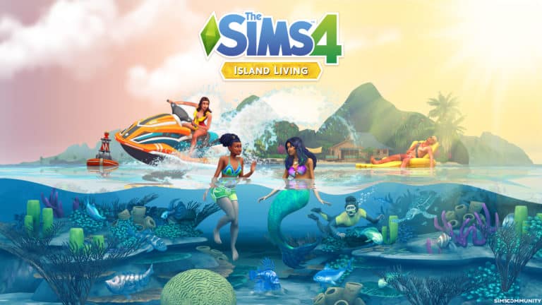 The Sims 4 Island Living: Desktop and Smartphone Wallpaper