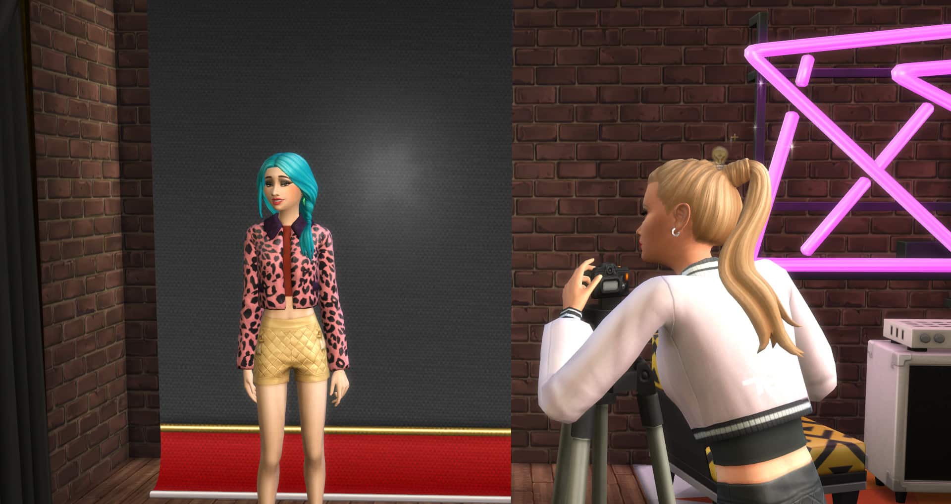 The Sims 4 Moschino Stuff: Vytvoření fotografického studia