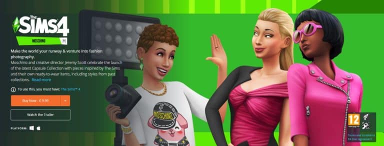 The Sims 4 Moschino Stuff is Now Available on PC / Mac!