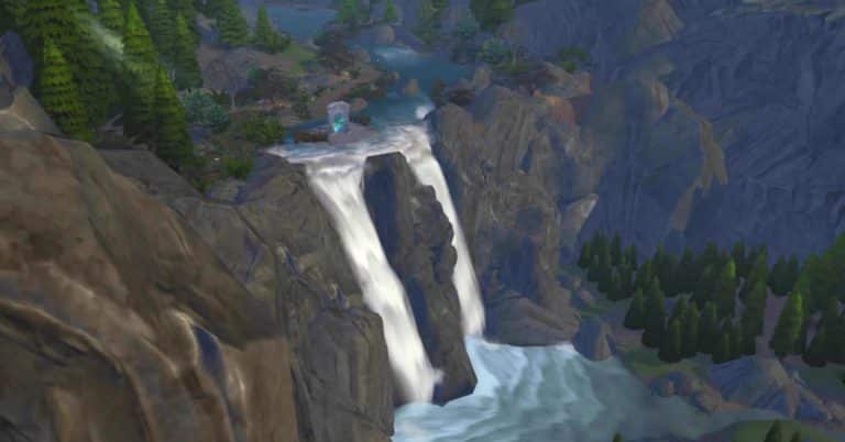 The Sims 4 Realm of Magic: New Glimmerbrook Waterfall GIF