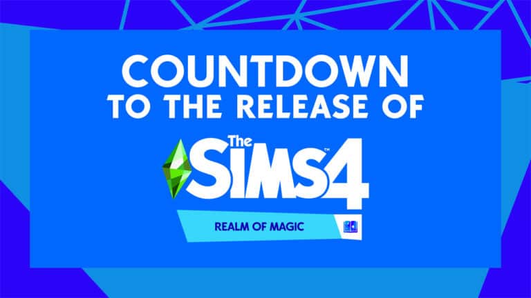 Countdown to the release of The Sims 4 Realm of Magic