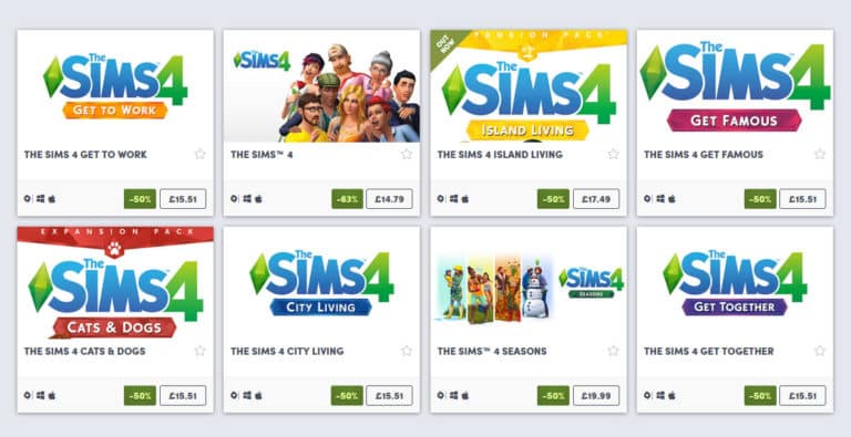 Humble Store: Save Up to 50% On The Sims 4