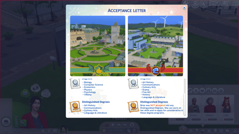 The Sims 4 Discover University: Applying to University