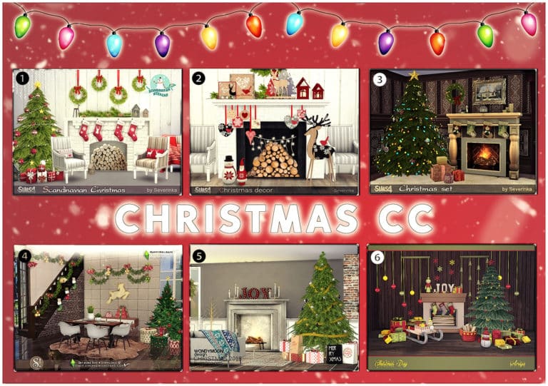 6 Christmas Custom Content Build Sets for The Sims 4 that we love