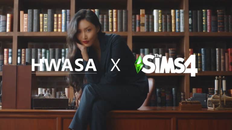 The Sims 4 Teams up with a Korean Singer Hwasa for a Video Advertisement