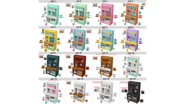 Behind The Scenes Concept Art look at the upcoming The Sims 4 Community Stuff Pack