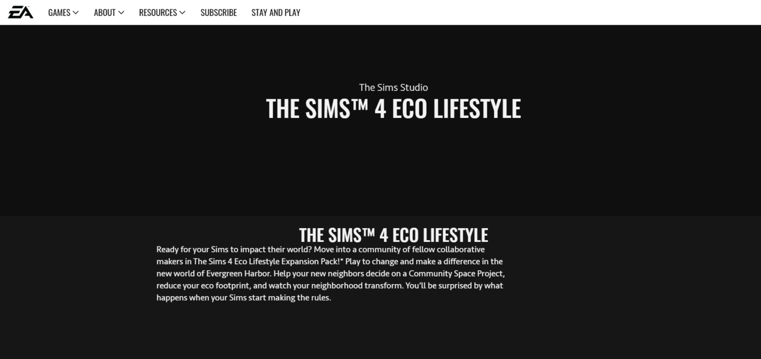 OFFICIAL The Sims 4 Eco Lifestyle Is The Next Expansion Pack 