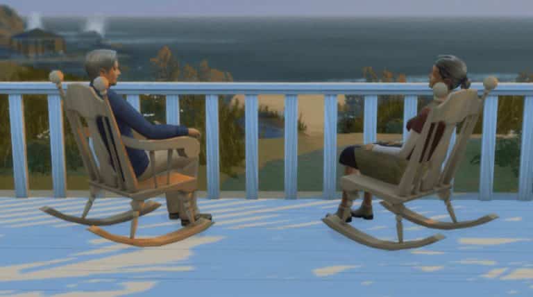 The Sims 4 Nifty Knitting: Rocking Chairs Preview