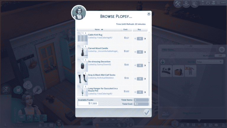 The Sims 4 Nifty Knitting: All About Plopsy