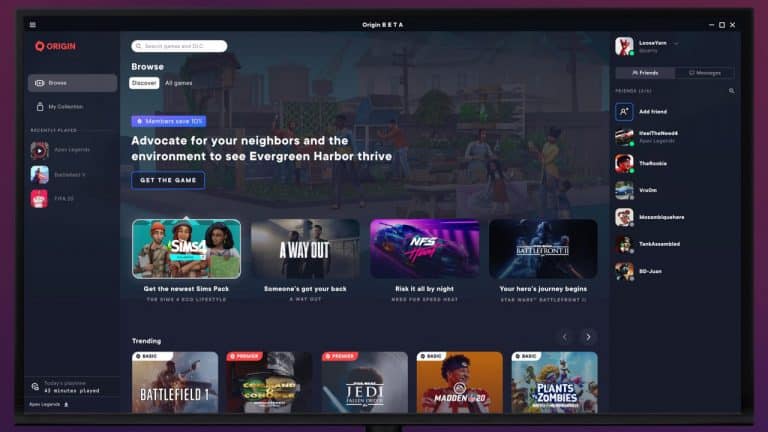 Origin is getting a New Look soon
