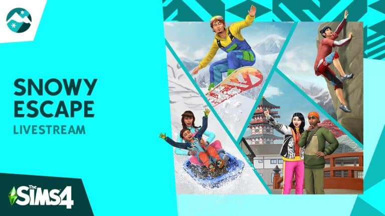 The Sims 4 Snowy Escape Official Livestream set for October 30th