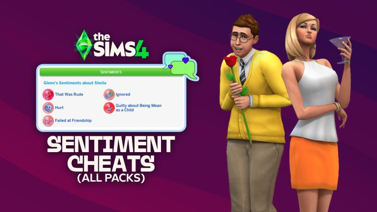 The Sims 4 Sentiment Cheats: Base Game & All Packs