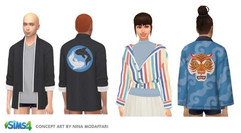 The Sims 4 Snowy Escape: Create-A-Sim Concept Art