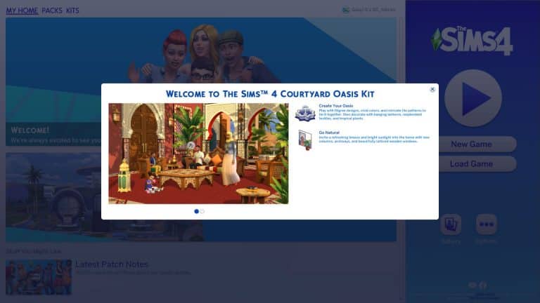 The Sims 4 Courtyard Oasis Kit is Now Available!