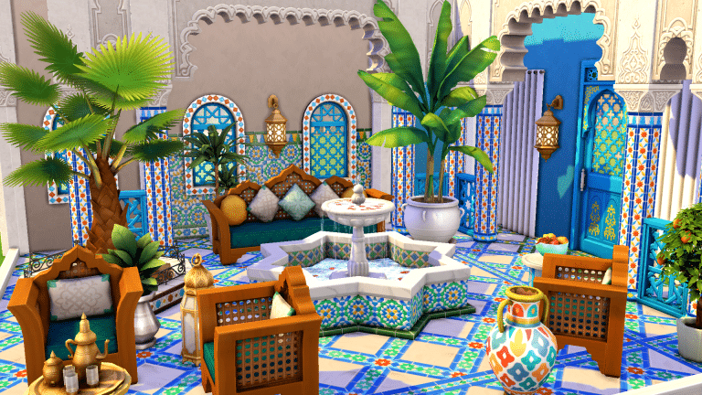 The Sims 4: Courtyard Oasis Kit Build/Buy Objects Overview