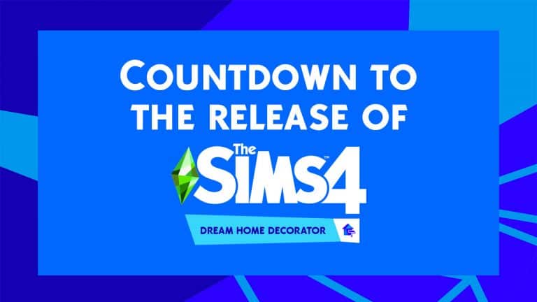 Countdown to the release of The Sims 4 Dream Home Decorator