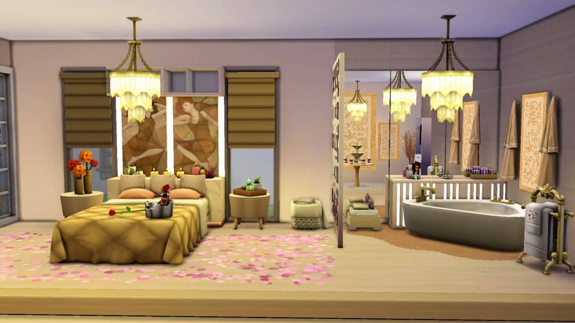The Sims 4 Let's Build a Honeymoon Suite!
