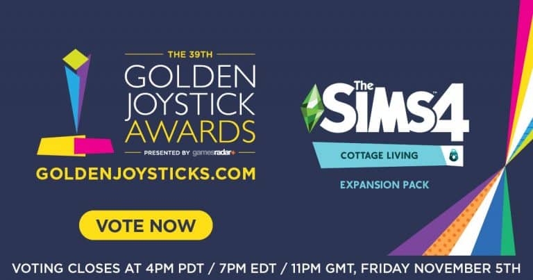 The Sims 4 Cottage Living Has Been Nominated For A Golden Joystick Award!