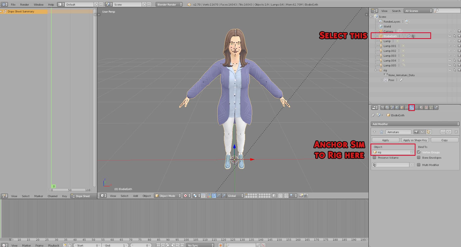 Toddler rig is completely white in blender