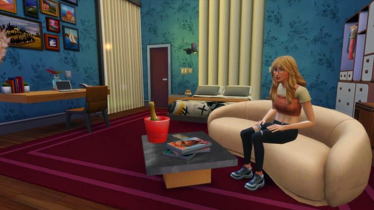 The Sims 4 Custom Content: Hotel Bedroom CC Pack