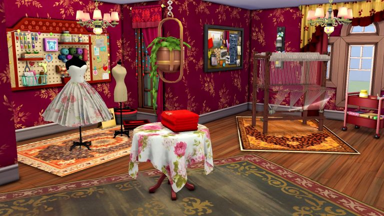Let’s Build a Weaving Studio in The Sims 4 with the Functional Loom Mod!