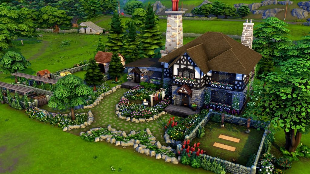 The Sims 4: Turning Henford-on-Bagley into a Medieval Village!