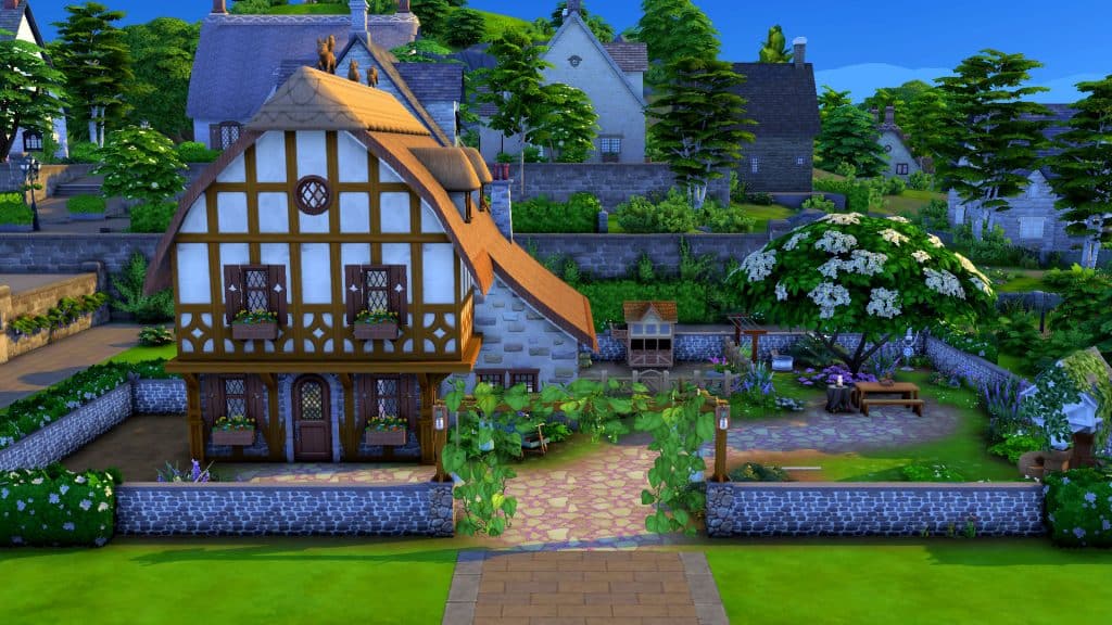 The Sims 4: Turning Henford-on-Bagley into a Medieval Village!