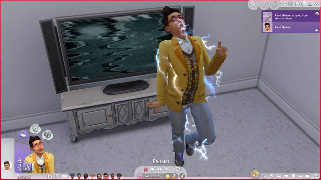 Sims 4 Death: Electrocution