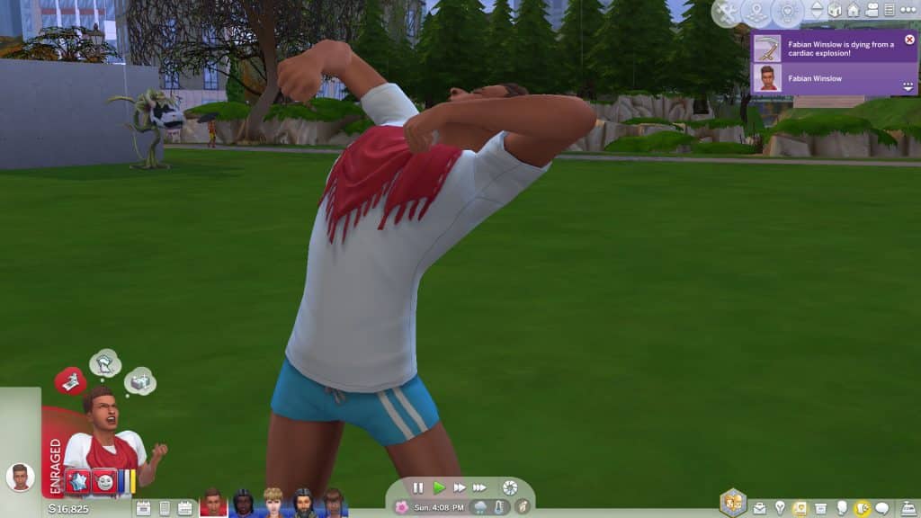 Sims 4 Death: Cardiac Explosion