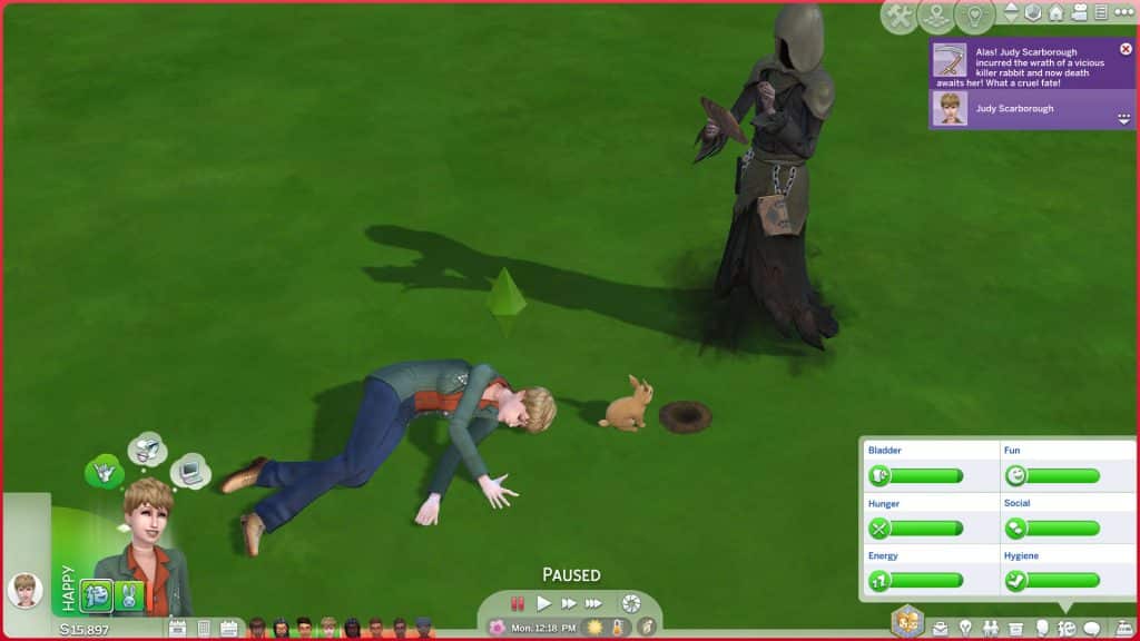 Sims 4 Deaths: Killer Rabbit