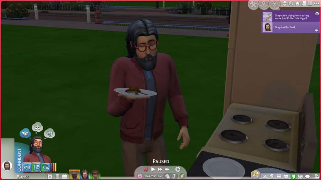 Sims 4 Deaths: Pufferfish Poisoning