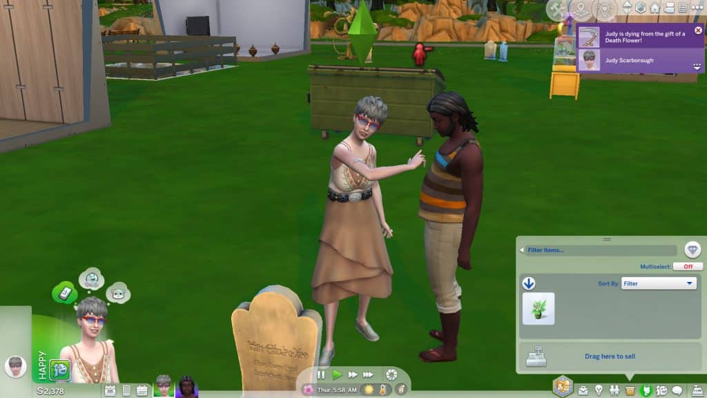 Sims 4 Death: Scented Flower