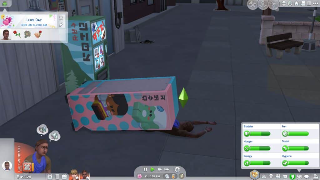 Sims 4 Death: Vending Machine