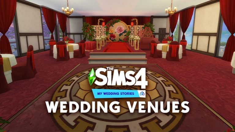 Premade Wedding Venues coming with The Sims 4 My Wedding Stories