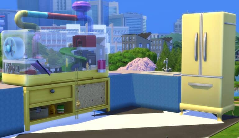 Builder creates a Life Sized Hamster Home in The Sims 4