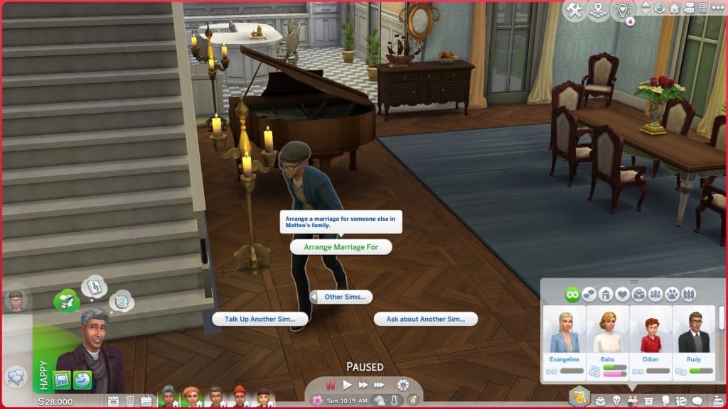 The Sims 4: Walkthrough of the Arranged Marriage Mod