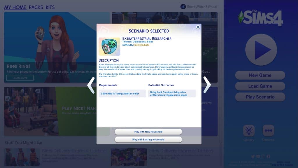 The Sims 4 Scenario Playthrough: Extraterrestrial Researcher