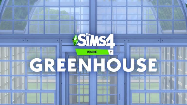 Building a Greenhouse in The Sims 4 with Moschino Stuff