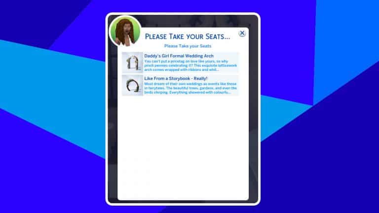 At least the Wedding Arch Dilemma in The Sims 4 is now solved!