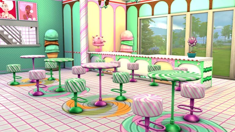 Let’s Build an Ice Cream Parlour in The Sims 4
