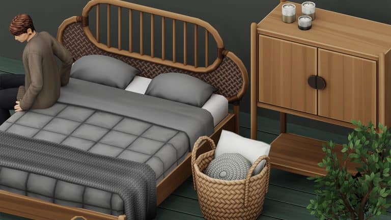 The Lottie Bedroom CC Set for The Sims 4