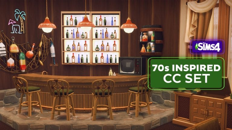 Get Groovy with this 70s Inspired Party CC Set for The Sims 4!