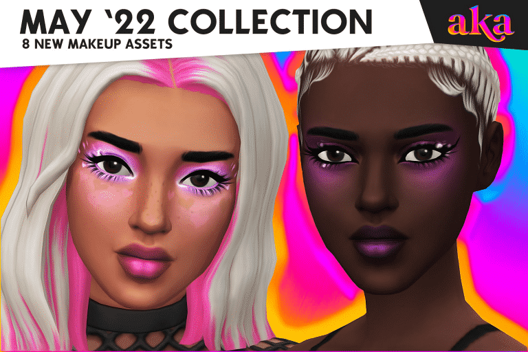 Camp up your Looks with this Makeup CC Collection for The Sims 4