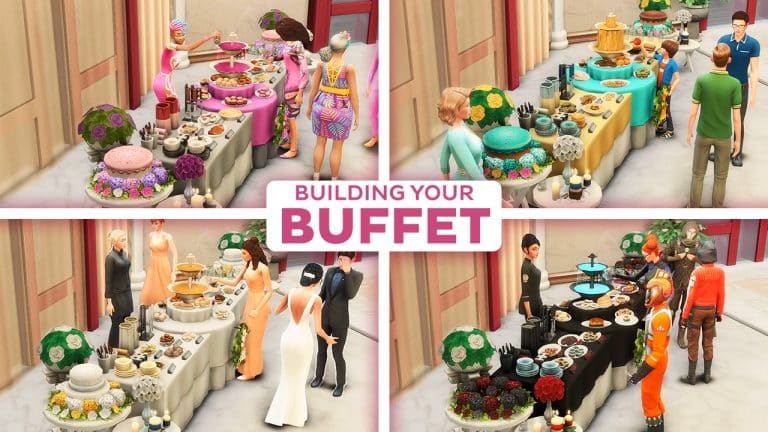 Creating your own Buffet Table in The Sims 4