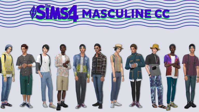 Bring Lacking Masculine Fashion to The Sims 4 with this CC Pack!