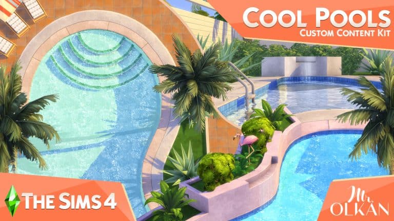 Introducing The Cool Pools CC Kit for The Sims 4