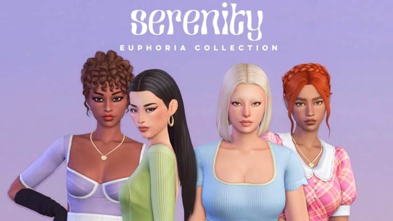 Euphoria CC Fashion for The Sims 4