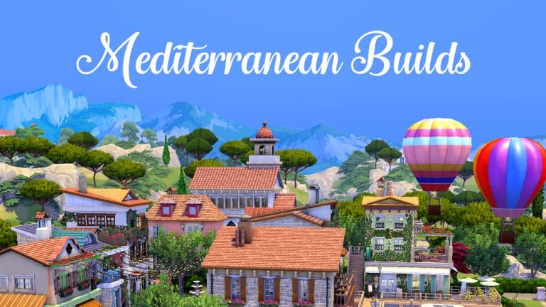 Mediterranean Builds for The Sims 4