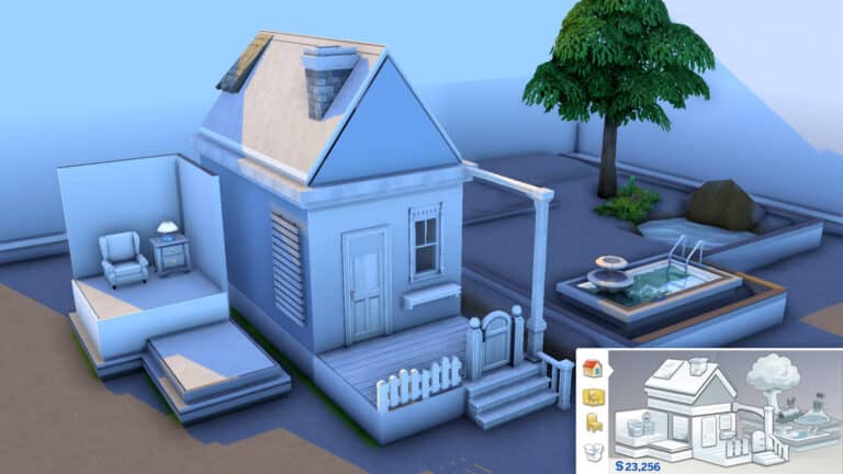 Simmer Builds the User Interface House from The Sims 4