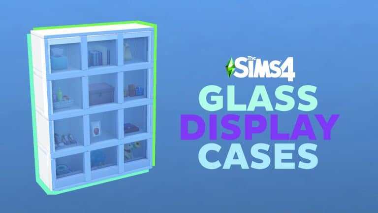 The Sims 4: Making Glass Display Cases with Pack Content